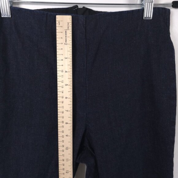 rag‎ & bone USA MADE Back Zip Pants Jeans High Rise Semi Flare Dark Blue Size 8 - Picture 5 of 9